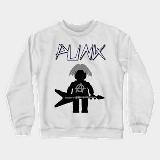 Punk Guitarist Minifig by Customize My Minifig Crewneck Sweatshirt